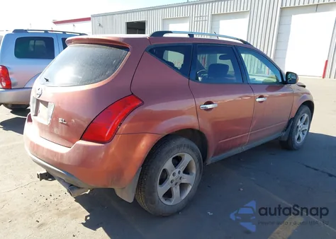 2003 Nissan Murano Sl from USA, damaged, VIN JN8AZ08W83W211309